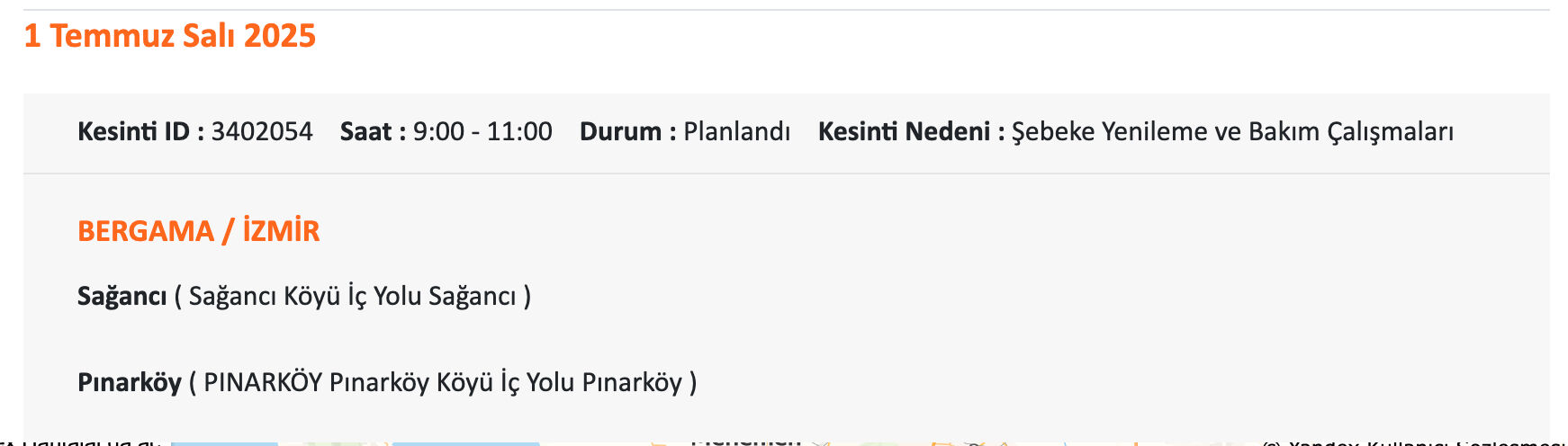 İzmir Gdz Elektrik elektrik saat verdi! 1-2 Temmuz 2025 İzmir'de elektrikler ne zaman kesilecek? - 7. Resim