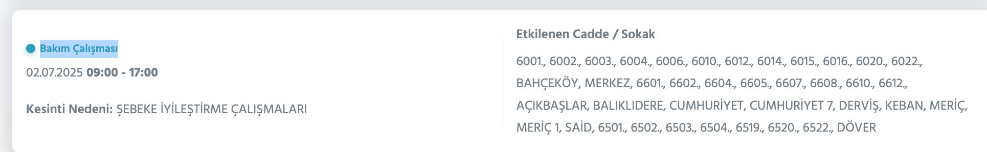 2 Temmuz 2025 Hatay elektrik kesintisi sorgulama: Hatay'ın Antakya ve Arsuz ilçelerinde elektrik kesintisi var mı? - 6. Resim