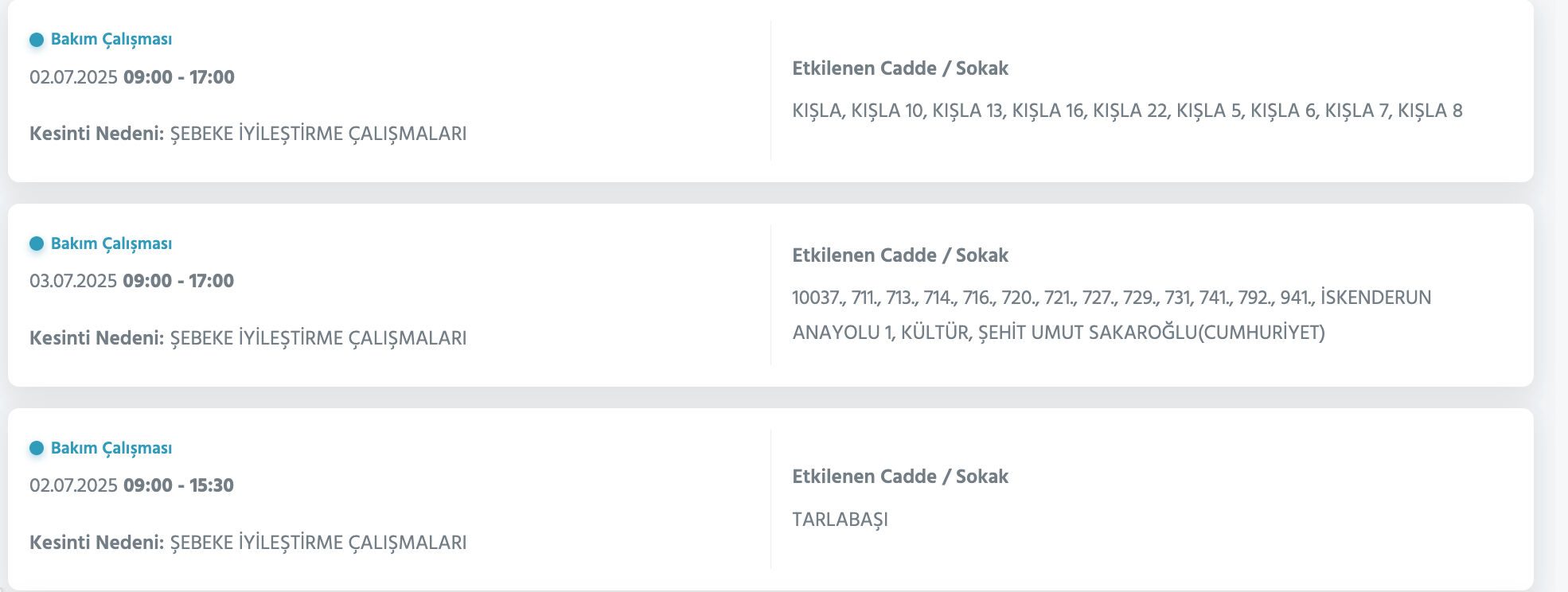 2 Temmuz 2025 Hatay elektrik kesintisi sorgulama: Hatay'ın Antakya ve Arsuz ilçelerinde elektrik kesintisi var mı? - 3. Resim
