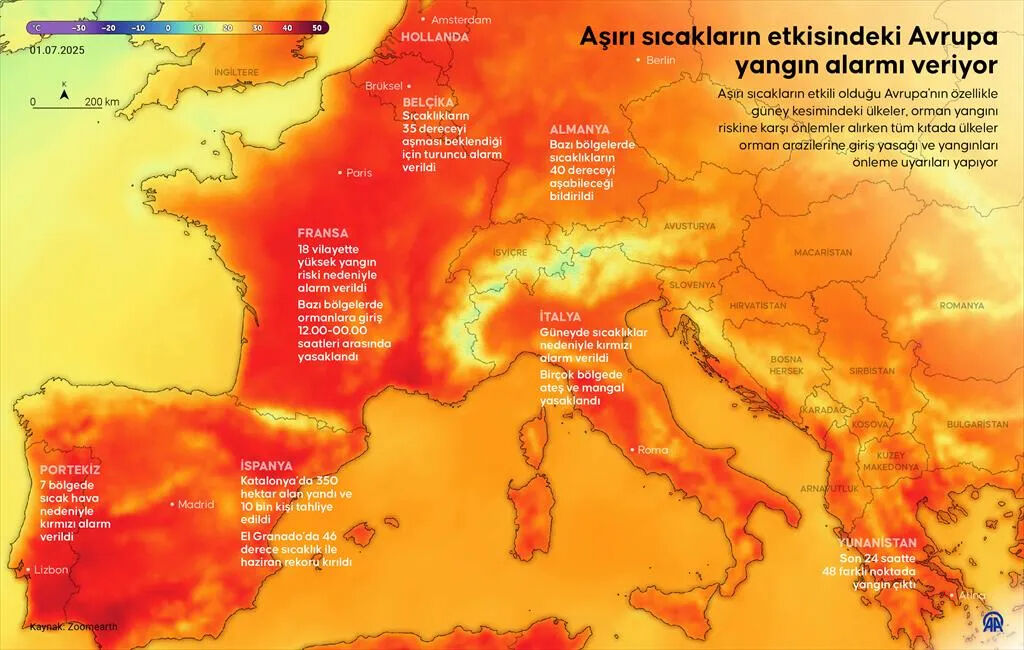 Avrupa'da 4 ülke kırmızı alarm verdi, komşuda kurumlar tatil edildi!