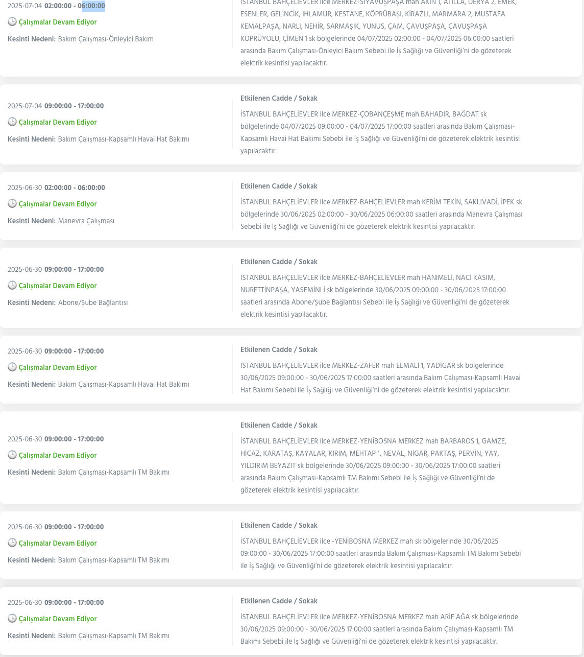 Bağcılar, Avcılar, Şişli ve birçok ilçe için BEDAŞ saat verdi! 1 Temmuz 2025 İstanbul elektrik kesintisi ne kadar sürecek? - 9. Resim