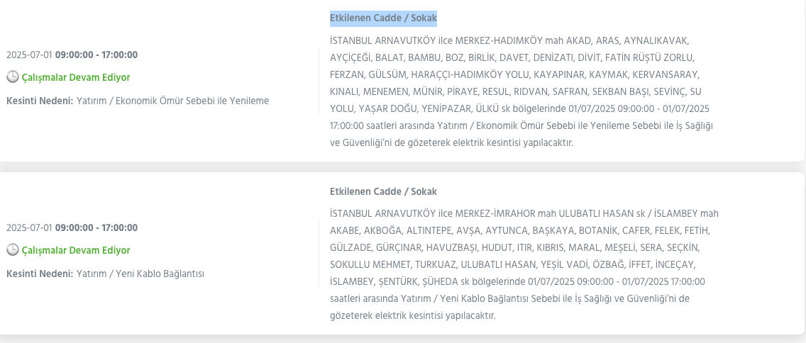 Bağcılar, Avcılar, Şişli ve birçok ilçe için BEDAŞ saat verdi! 1 Temmuz 2025 İstanbul elektrik kesintisi ne kadar sürecek? - 5. Resim