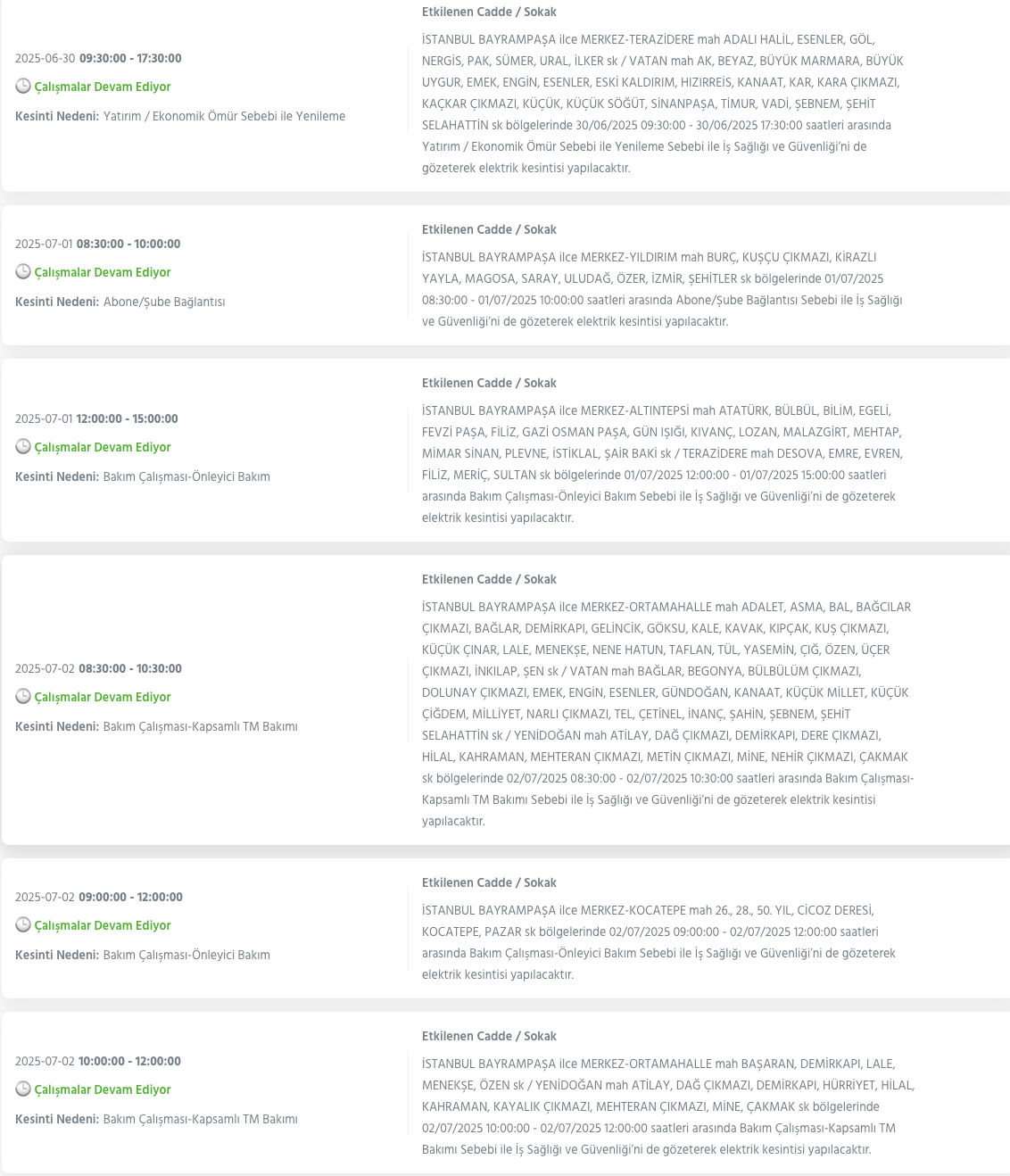 Bağcılar, Avcılar, Şişli ve birçok ilçe için BEDAŞ saat verdi! 1 Temmuz 2025 İstanbul elektrik kesintisi ne kadar sürecek? - 12. Resim