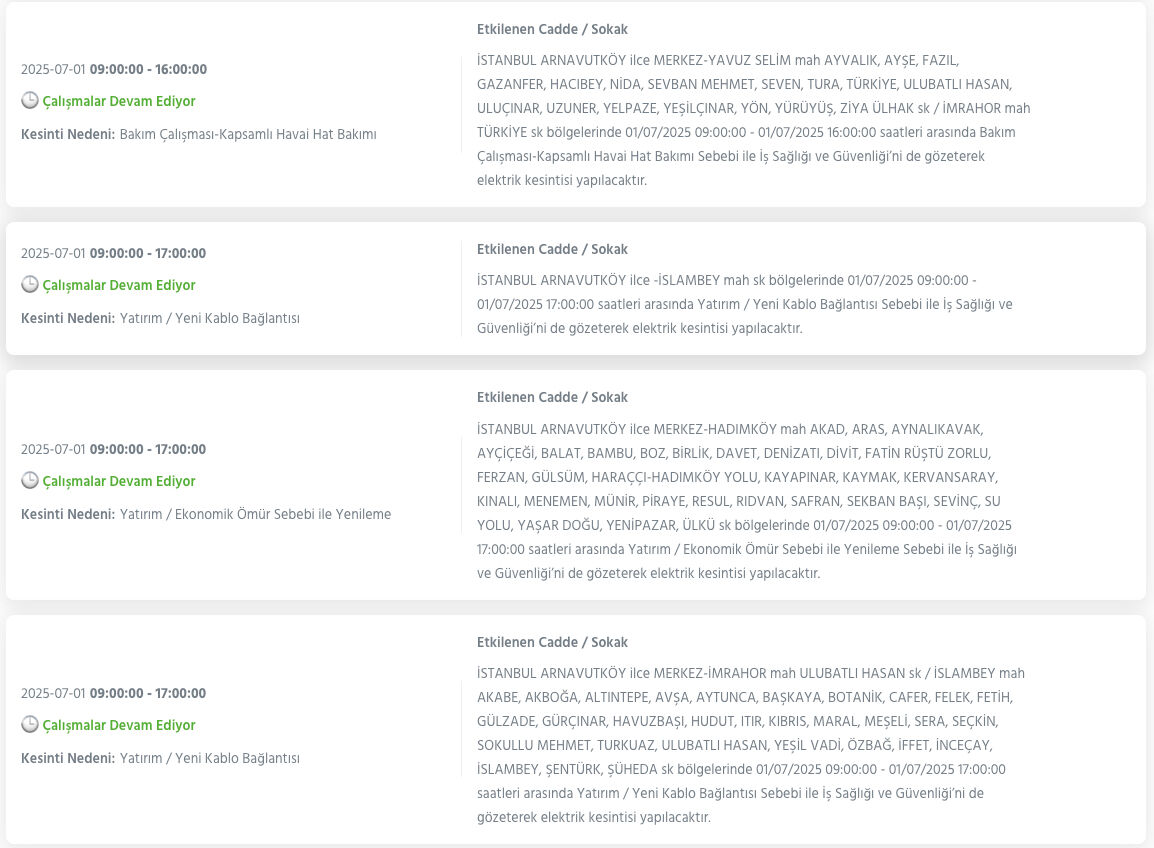 Bağcılar, Avcılar, Şişli ve birçok ilçe için BEDAŞ saat verdi! 1 Temmuz 2025 İstanbul elektrik kesintisi ne kadar sürecek? - 3. Resim