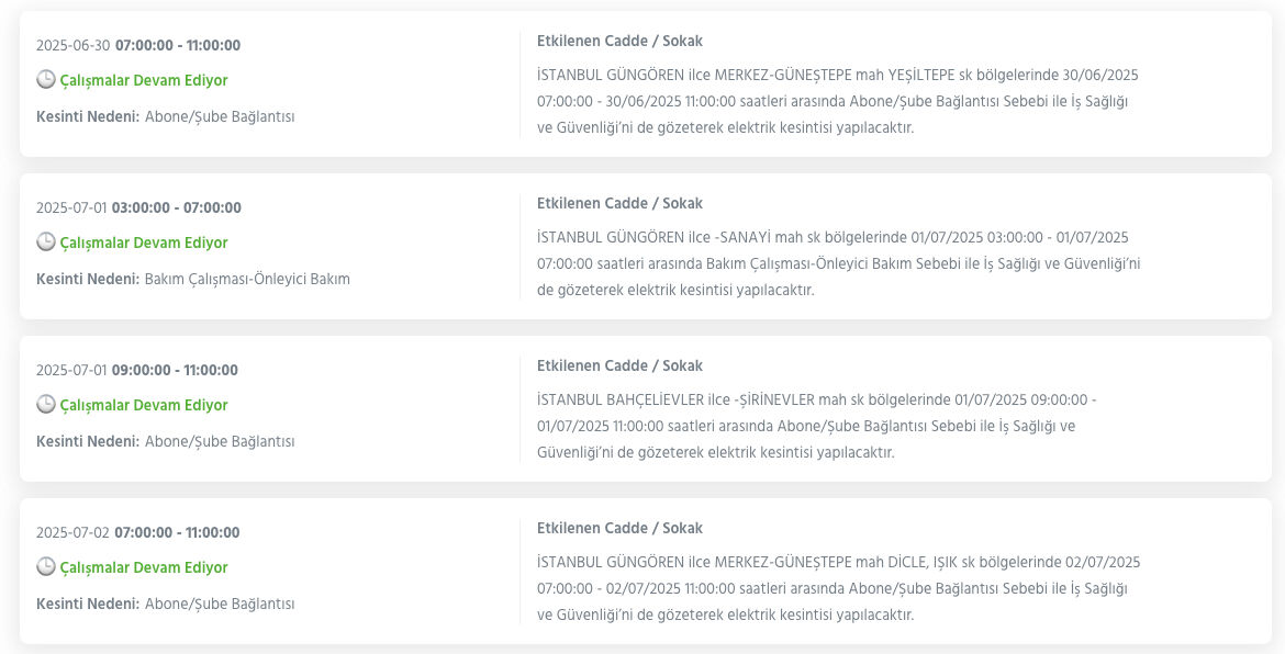 Bağcılar, Avcılar, Şişli ve birçok ilçe için BEDAŞ saat verdi! 1 Temmuz 2025 İstanbul elektrik kesintisi ne kadar sürecek? - 26. Resim