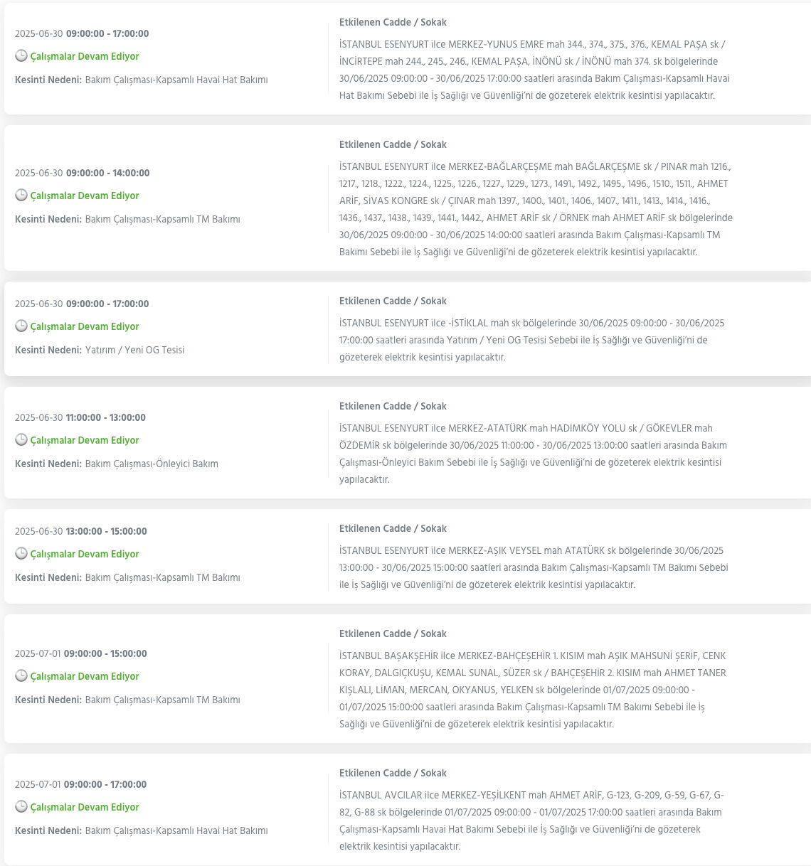 Bağcılar, Avcılar, Şişli ve birçok ilçe için BEDAŞ saat verdi! 1 Temmuz 2025 İstanbul elektrik kesintisi ne kadar sürecek? - 22. Resim