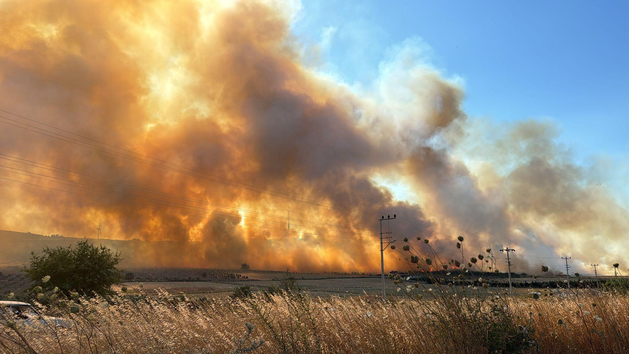 İzmir Seferihisar'da bir yangın daha! TOKİ konutları tahliye edildi - 2. Resim