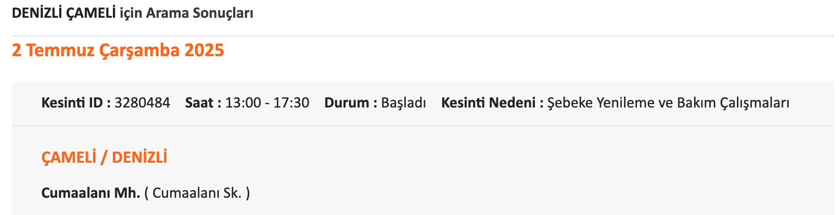 2-3-4 Temmuz Denizli elektrik kesintisi sorgulama: Acıpayam, Buldan, Çameli ve Çivril'de elektrikler ne zaman gelecek? - 6. Resim