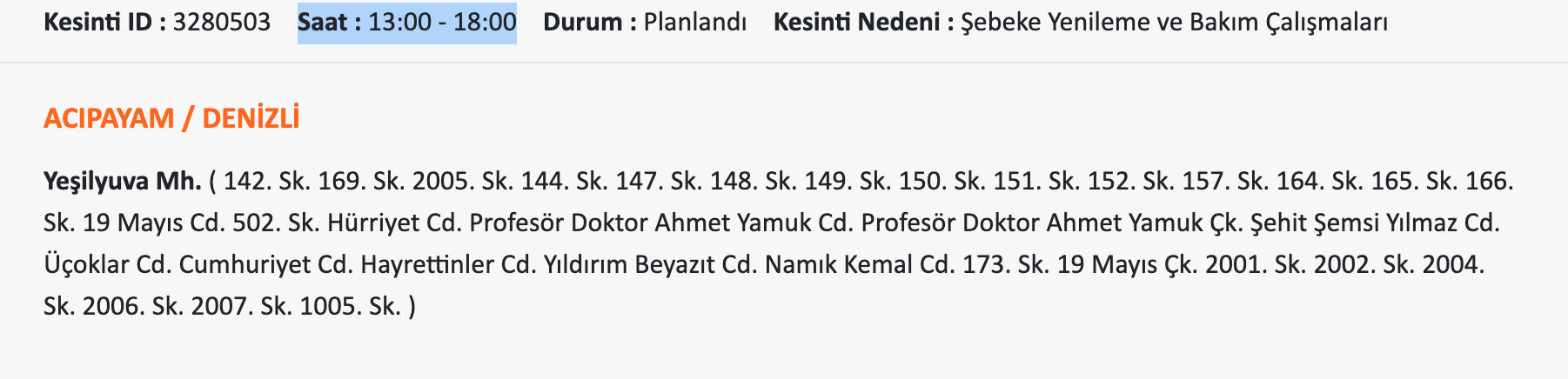 2-3-4 Temmuz Denizli elektrik kesintisi sorgulama: Acıpayam, Buldan, Çameli ve Çivril'de elektrikler ne zaman gelecek? - 2. Resim