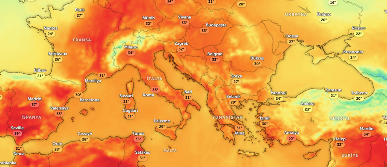 Avrupa'da kırmızı alarm! Sıcak hava dalgası can alıyor: Yaşlı nüfus için çok daha kritik - 1. Resim