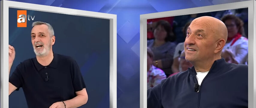 Müge Anlı ile Güven Bana’da heyecanlı anlar… Sinan Engin ve Abdülkerim Durmaz’ı futbol sorusu terletti - 1. Resim