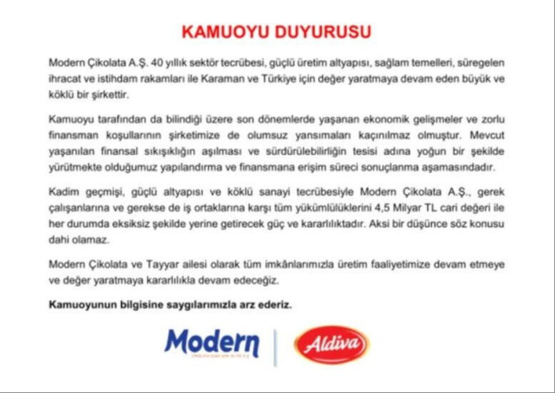 Ülker'in ortağıydı, iflasın eşiğine geldi! Ünlü çikolata markası konkordato ilan etti - 2. Resim