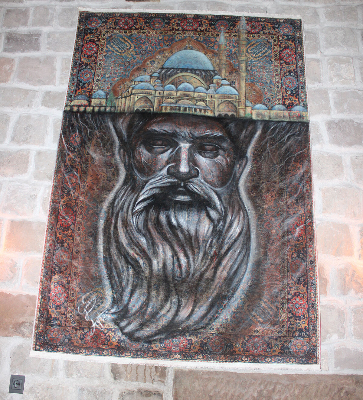 Ünlü ismi gören fotoğraf çektiriyor! Mimar Sinan halısı ilgi odağı oldu Ünlü ismi gören fotoğraf çektiriyor! Mimar Sinan halısı ilgi odağı oldu - 1. Resim