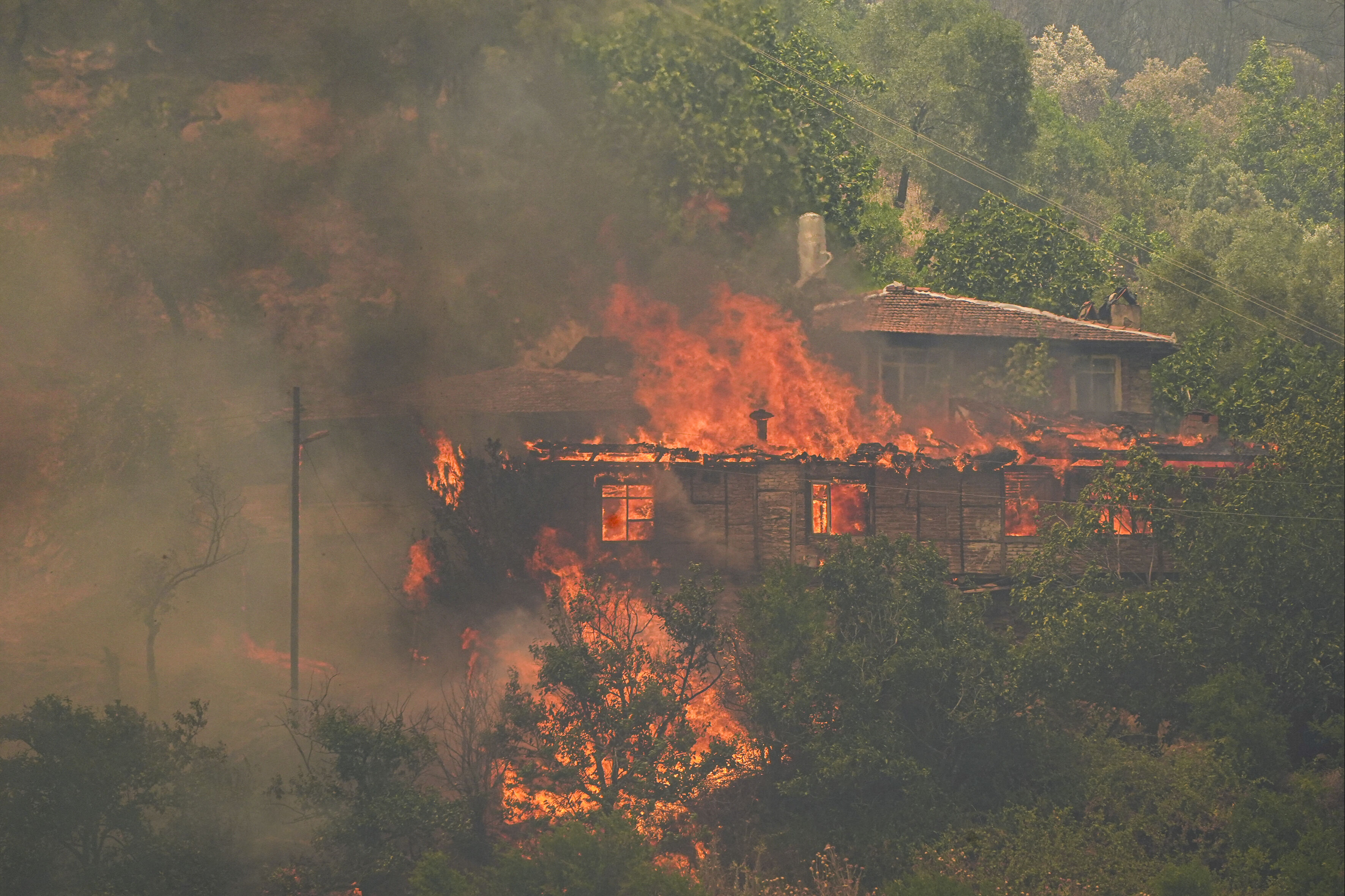 Alevlerin şehre ulaşması an meselesi! İzmir'de yangına yol açan 2 kişi gözaltında - 1. Resim