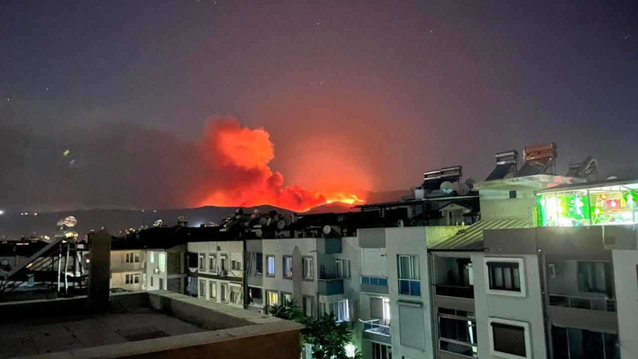 İzmir Ödemiş&#039;te de orman yangını çıktı! 3 mahalle tahliye edildi