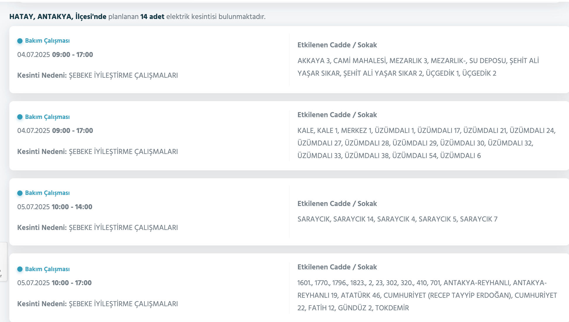 Hatay'da elektrikler ne zaman gelecek? Toroslar EDAŞ 4 Temmuz 2025 kesinti olacak bölgeleri duyurdu - 5. Resim