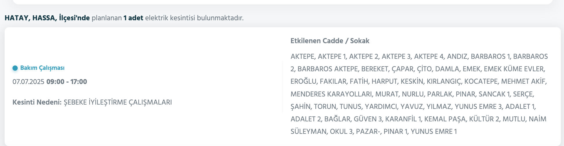 Hatay'da elektrikler ne zaman gelecek? Toroslar EDAŞ 4 Temmuz 2025 kesinti olacak bölgeleri duyurdu - 11. Resim