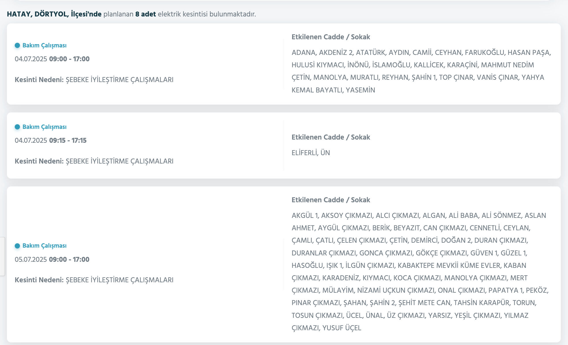 Hatay'da elektrikler ne zaman gelecek? Toroslar EDAŞ 4 Temmuz 2025 kesinti olacak bölgeleri duyurdu - 9. Resim