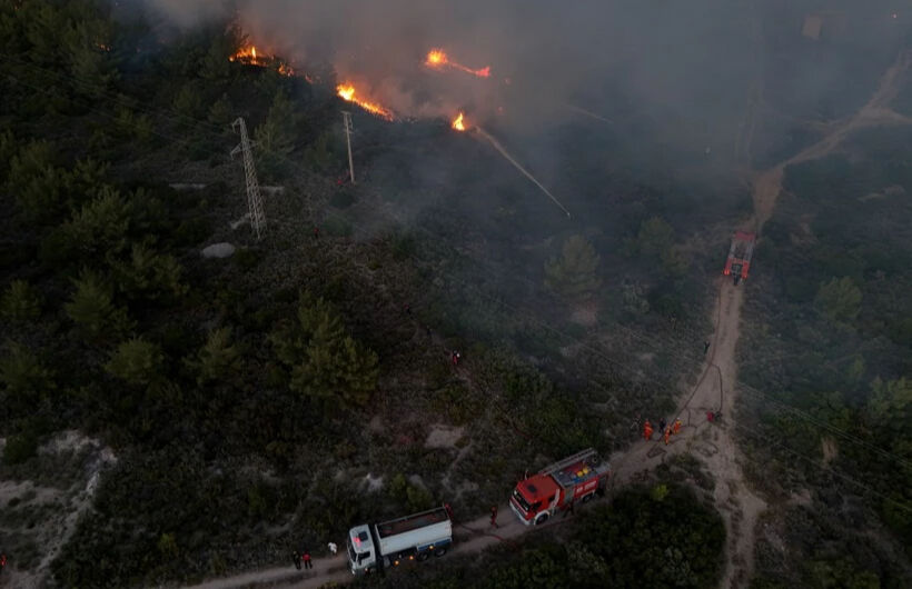 İzmir-Aydın otoyolu kapalı mı, ne zaman açılacak? İzmir yangını için müdahaleler sürüyor! - 1. Resim