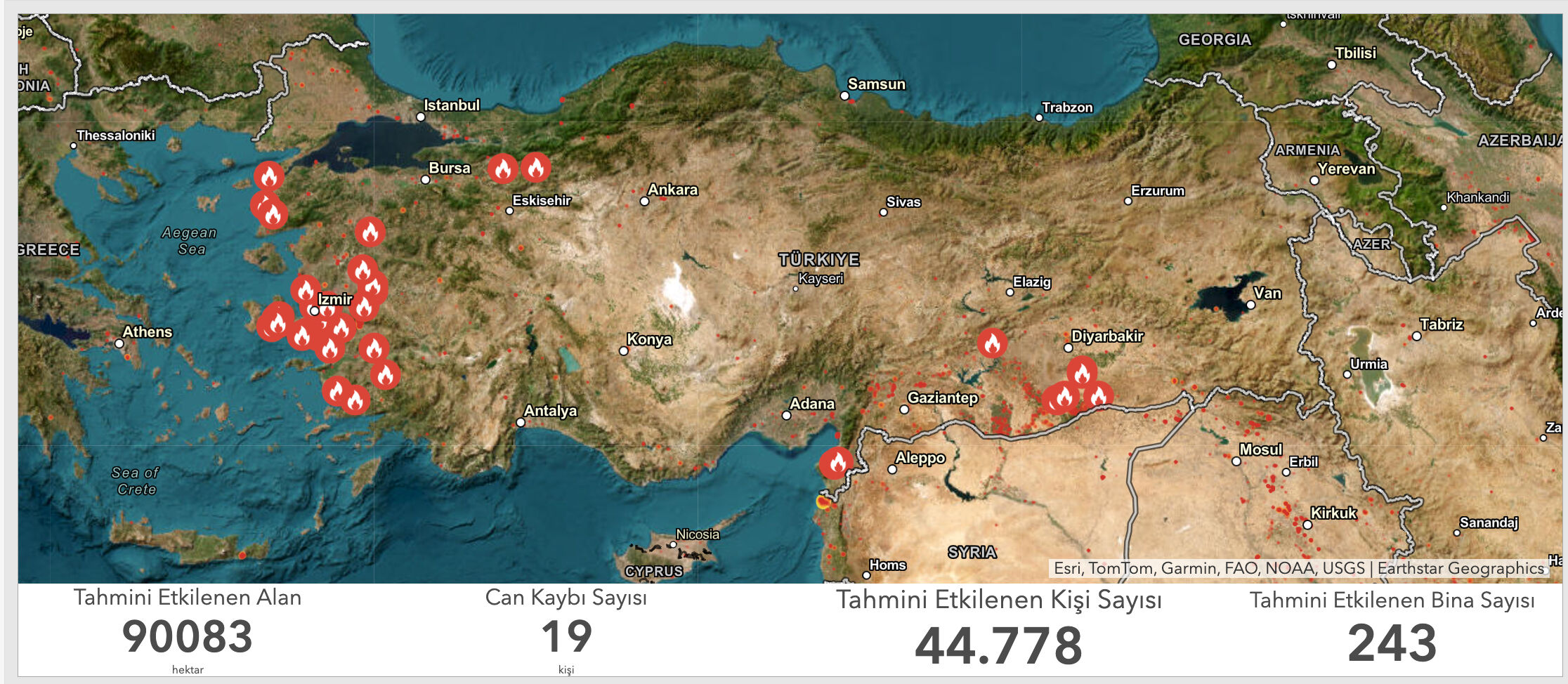 İzmir yangın haritası canlı: İzmir yangın bölgeleri hangileri, nerede yangın var? - 3. Resim