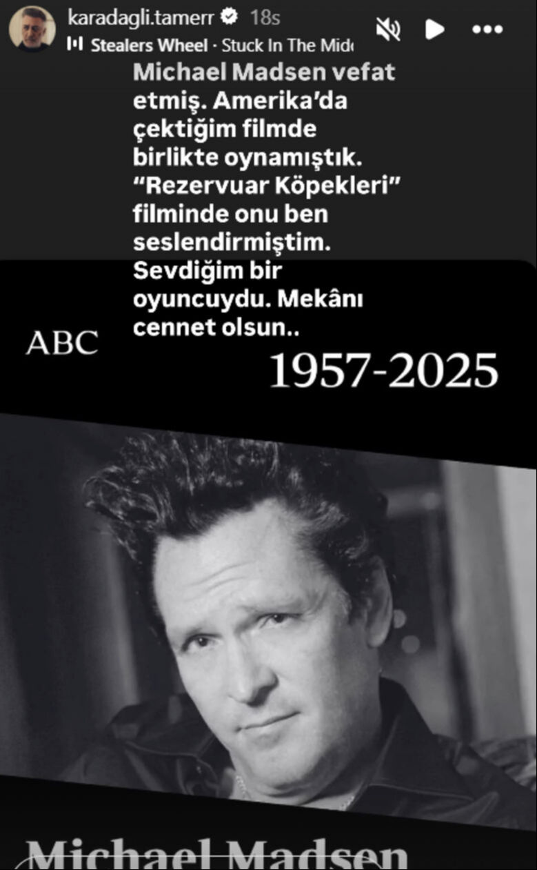 Aynı filmde oynamışlardı! Tamer Karadağlı'dan Michael Madsen'e veda - 2. Resim