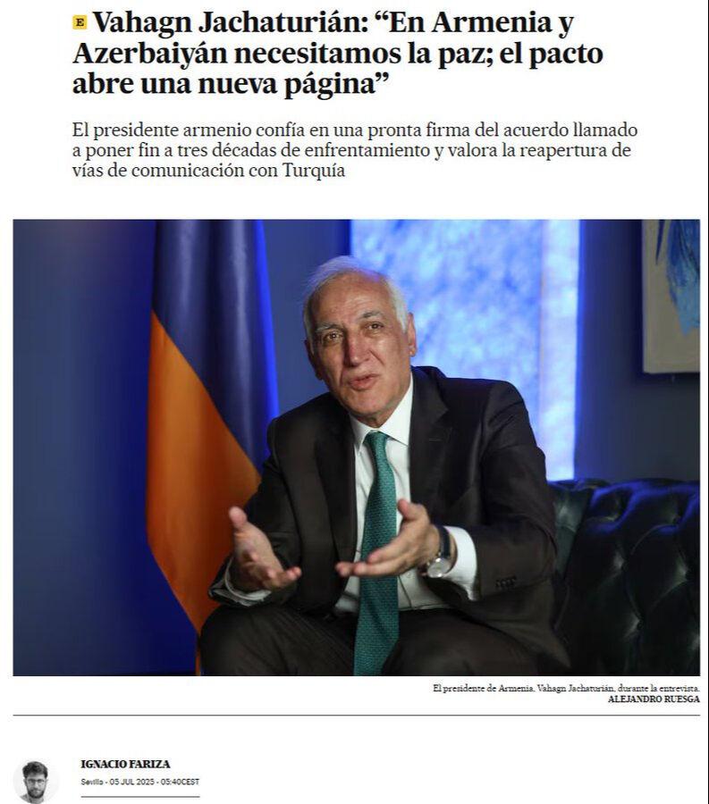 Ermenistan Cumhurbaşkanı’ndan Türkiye’ye çağrı: Önkoşulsuz sınır açalım - 1. Resim