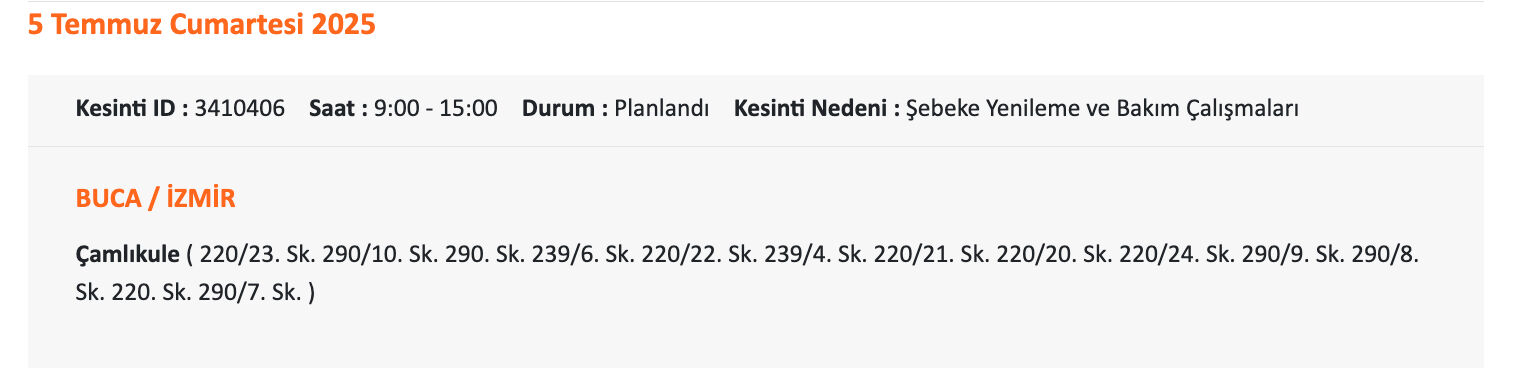 Gediz Elektrik duyurdu, İzmir geneli elektrik kesintisi sorgulama! 5-6-7 Temmuz İzmir'de elektrikler ne zaman gelecek? - 18. Resim