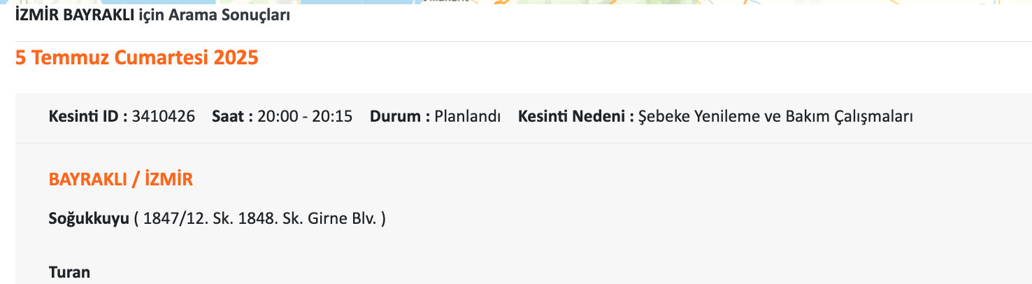 Gediz Elektrik duyurdu, İzmir geneli elektrik kesintisi sorgulama! 5-6-7 Temmuz İzmir'de elektrikler ne zaman gelecek? - 13. Resim