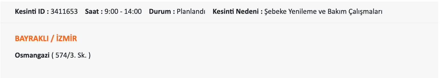 Gediz Elektrik duyurdu, İzmir geneli elektrik kesintisi sorgulama! 5-6-7 Temmuz İzmir'de elektrikler ne zaman gelecek? - 16. Resim