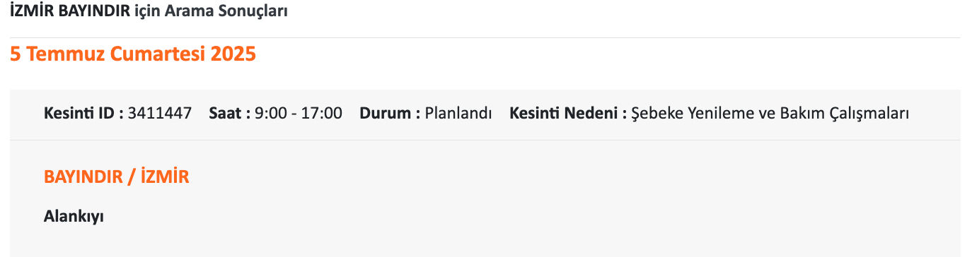 Gediz Elektrik duyurdu, İzmir geneli elektrik kesintisi sorgulama! 5-6-7 Temmuz İzmir'de elektrikler ne zaman gelecek? - 12. Resim