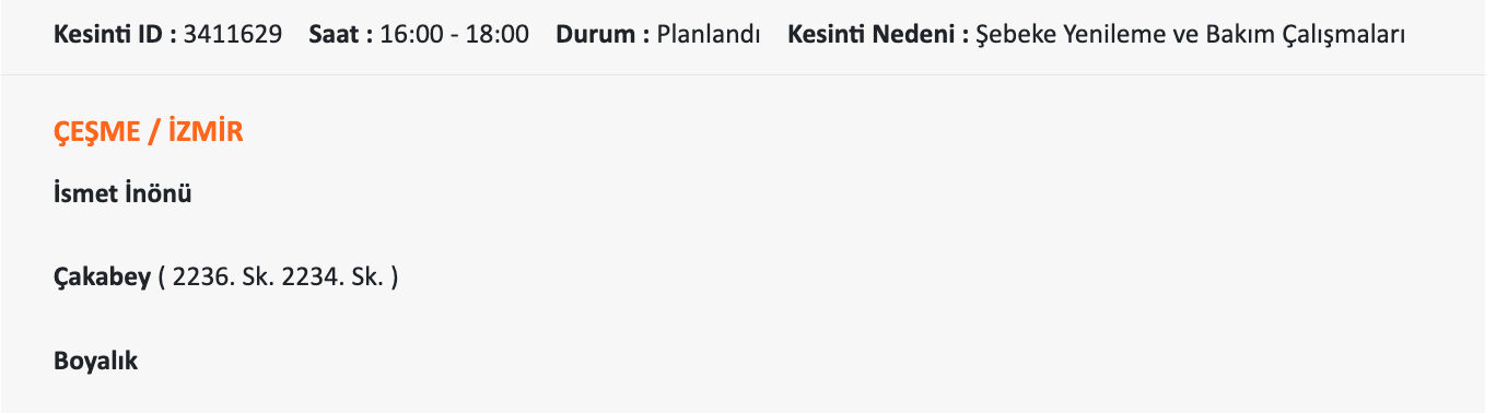 Gediz Elektrik duyurdu, İzmir geneli elektrik kesintisi sorgulama! 5-6-7 Temmuz İzmir'de elektrikler ne zaman gelecek? - 22. Resim