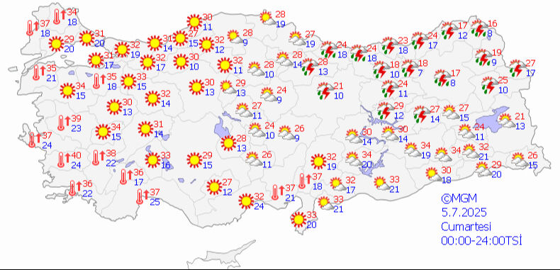 Hafta sonu turuncu alarm! Meteoroloji 2 kenti işaret etti, İstanbul için gün verildi - 1. Resim