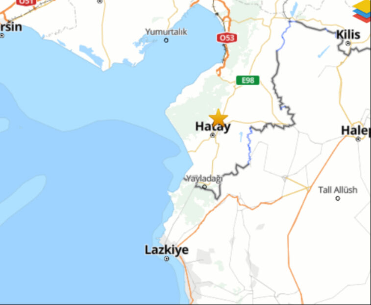 Hatay'da deprem oldu! AFAD büyüklüğünü açıkladı - 1. Resim