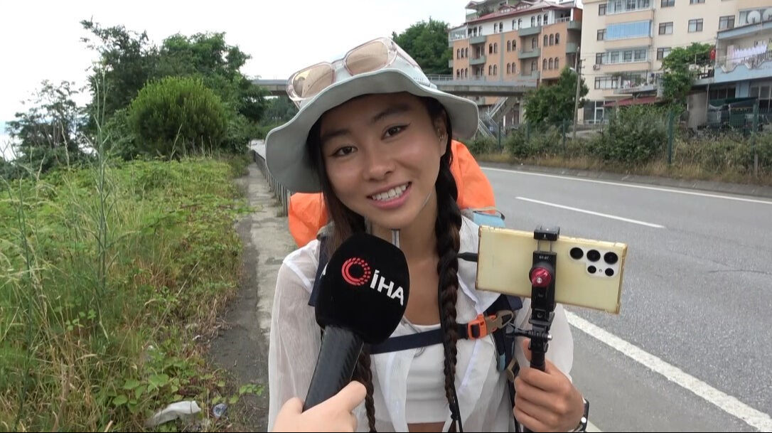 Güney Koreli gezgin, Türkiye'yi yürüyerek dolaşıyor!