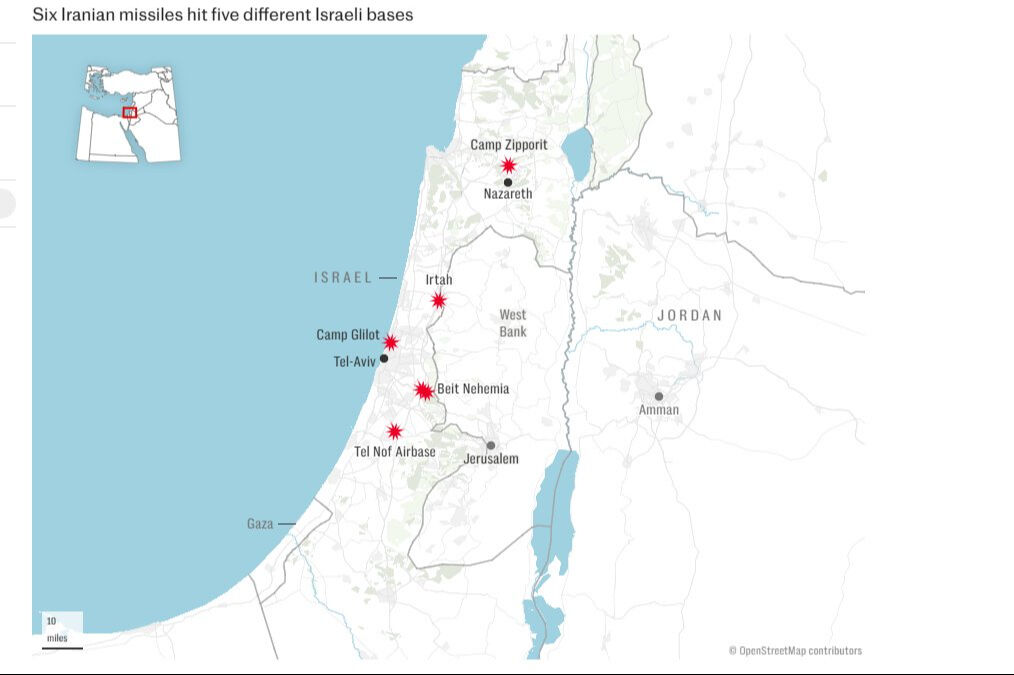 İran’ın İsrail saldırısı uyduyla kanıtlandı: 5 üs doğrudan vuruldu! - 1. Resim