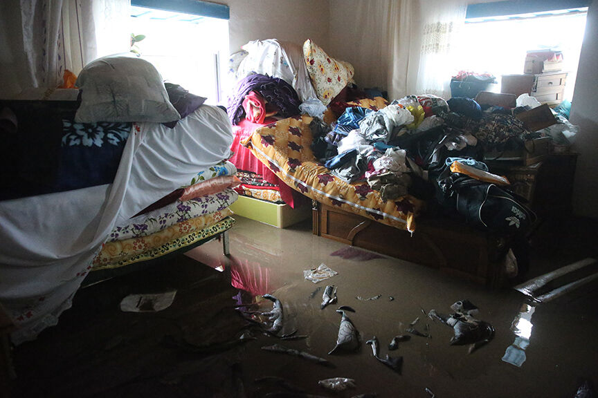 Kars sele teslim oldu! Her yeri su bastı, insanlar evlerinde mahsur kaldı - 3. Resim