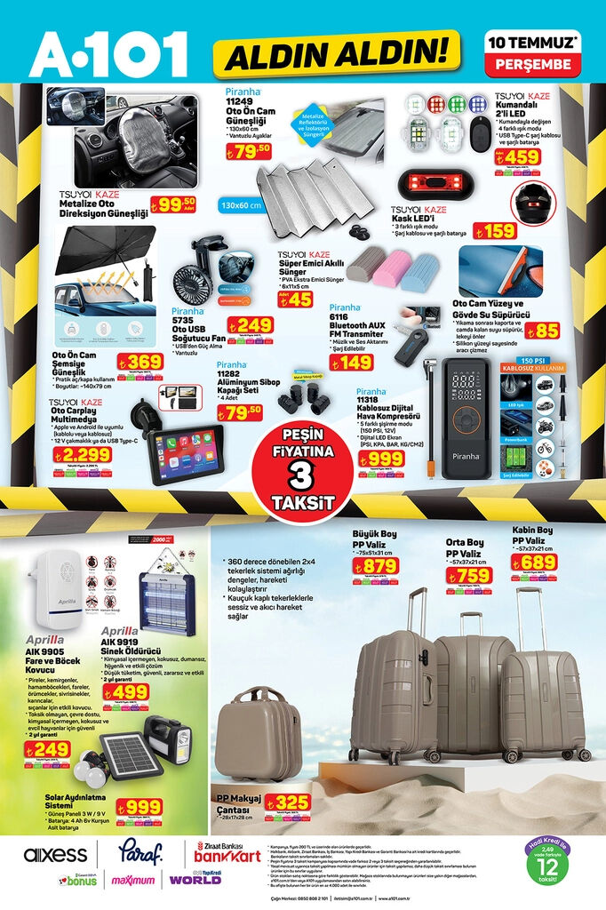 A101 10 Temmuz Aktüel Kataloğu: Bu hafta A101’e karavan ve valiz seti geliyor - 2. Resim