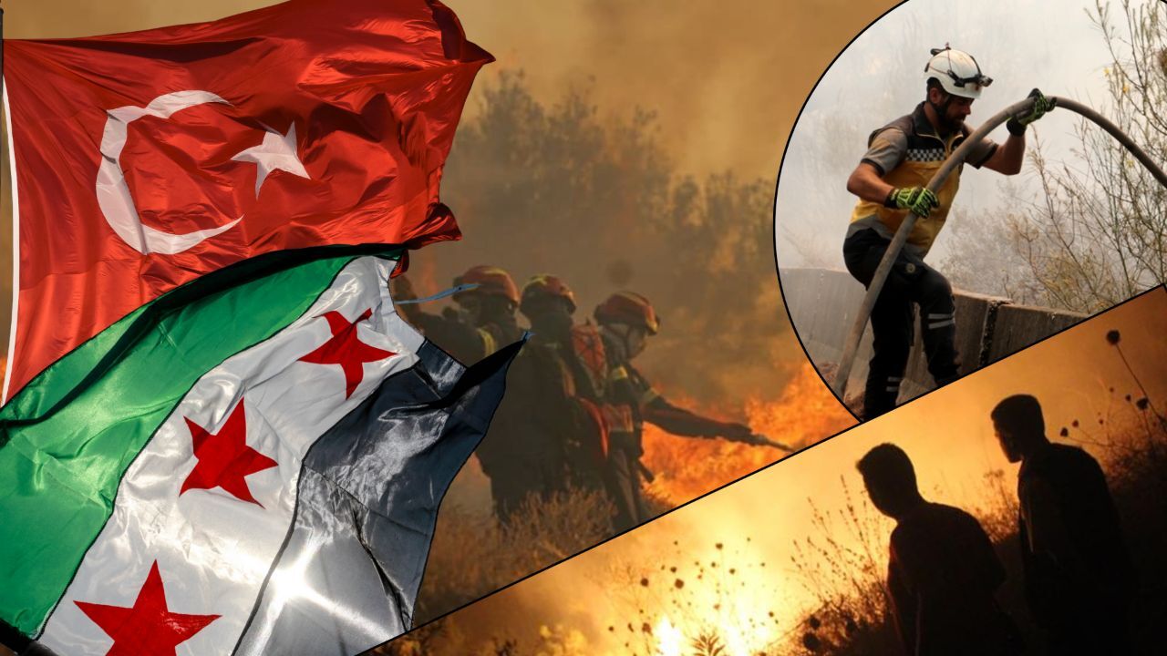 Alevlerin içinden Türk uçakları çıktı! Türkiye'den Suriye'ye yangınlarla mücadelede 'can eli' Alevlerin içinden Türk uçakları çıktı! Türkiye'den Suriye'ye yangınlarla mücadelede 'can eli'