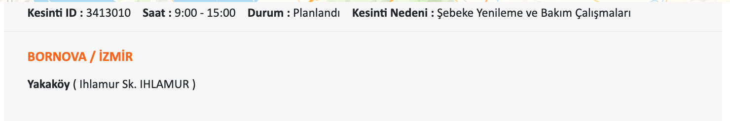 8-9 Temmuz İzmir elektrik kesintisi listesi! Aliağa, Balçova, Bayındır, Bornova, Seferhisar, Ödemiş'te elektrikler ne zaman gelecek? - 9. Resim