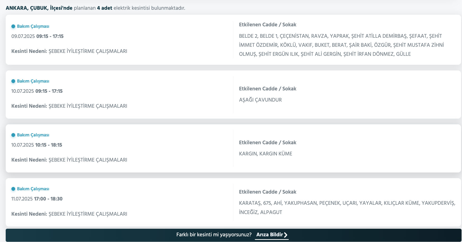 9 Temmuz 2025 Başkent EDAŞ duyurdu: Yarın Ankara’da elektrikler ne zaman gelecek? - 9. Resim