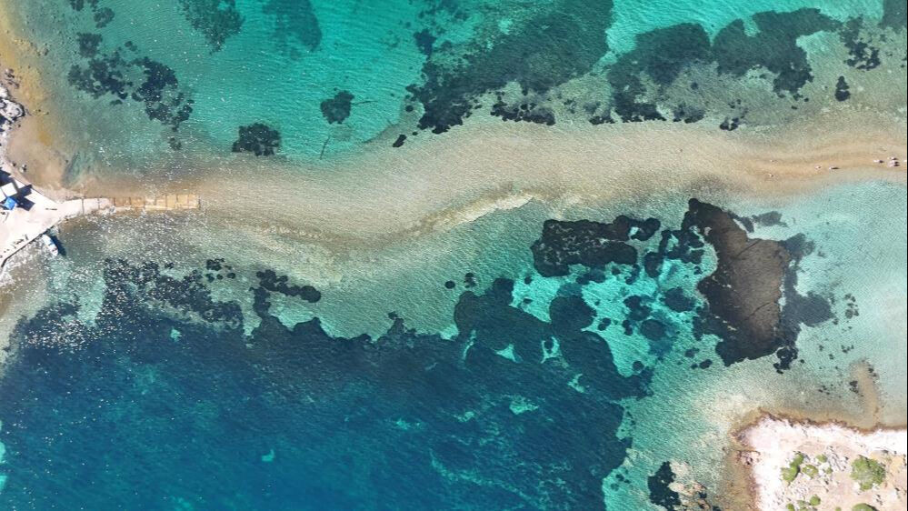 Türkiye'de nadir görülen doğa olayı! Adadan adaya yürüyerek geçtiler - 2. Resim