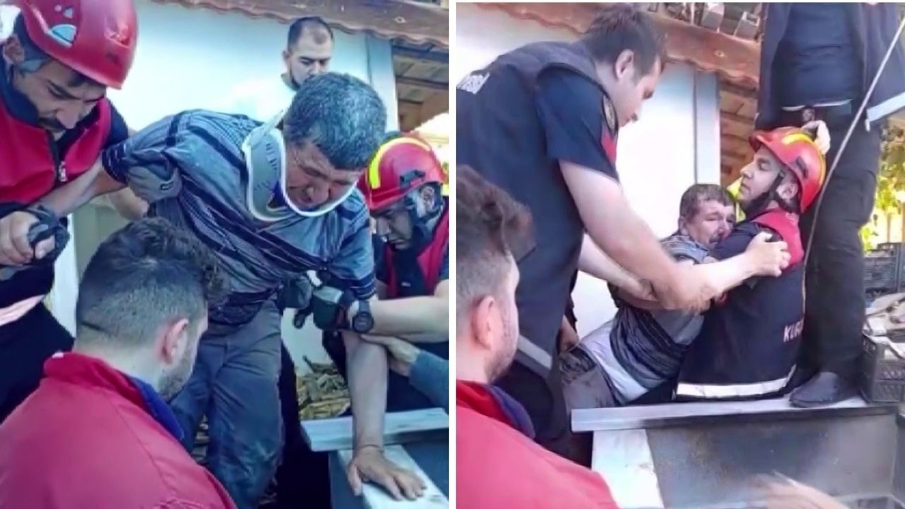 Yürek ısıtan görüntüler! Kendisini kuyudan kurtaran itfaiyecilere böyle teşekkür etti Yürek ısıtan görüntüler! Kendisini kuyudan kurtaran itfaiyecilere böyle teşekkür etti
