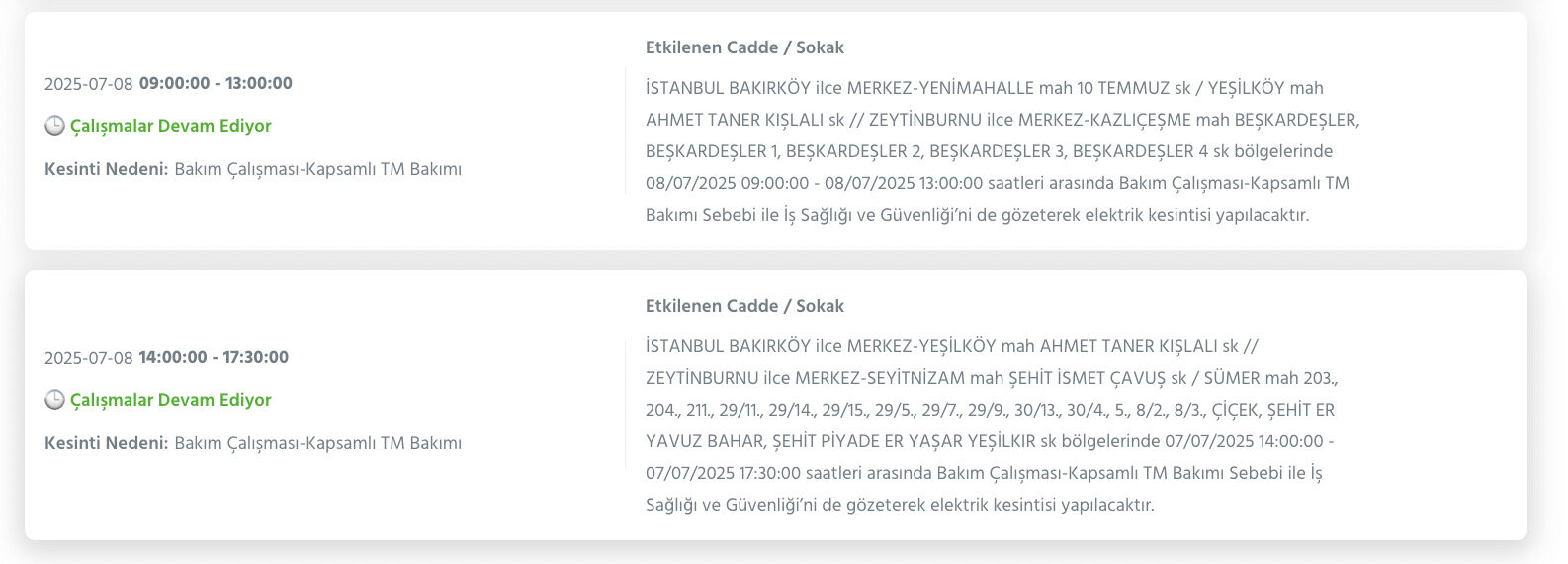 Zeytinburnu elektrik kesintisi ne zaman gelecek? 8-9-10 Temmuz BEDAŞ kesinti sorgulama - 4. Resim