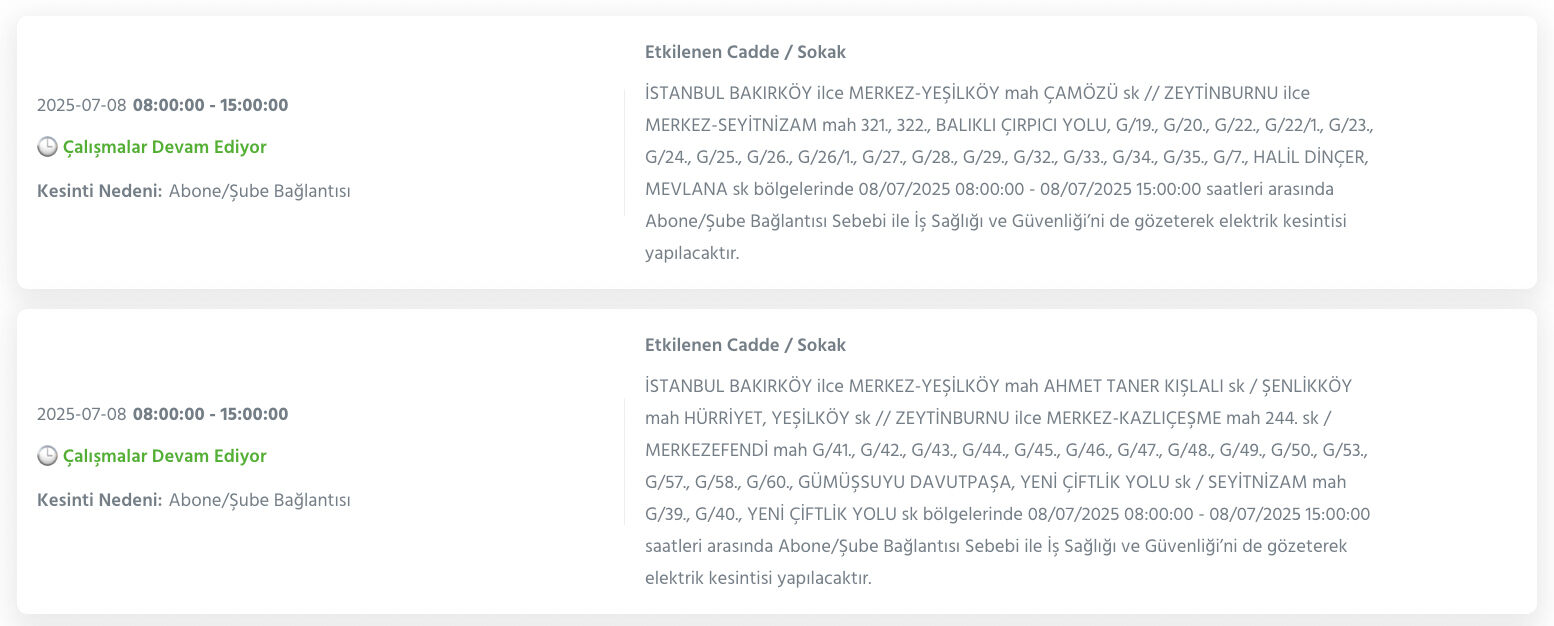 Zeytinburnu elektrik kesintisi ne zaman gelecek? 8-9-10 Temmuz BEDAŞ kesinti sorgulama - 2. Resim