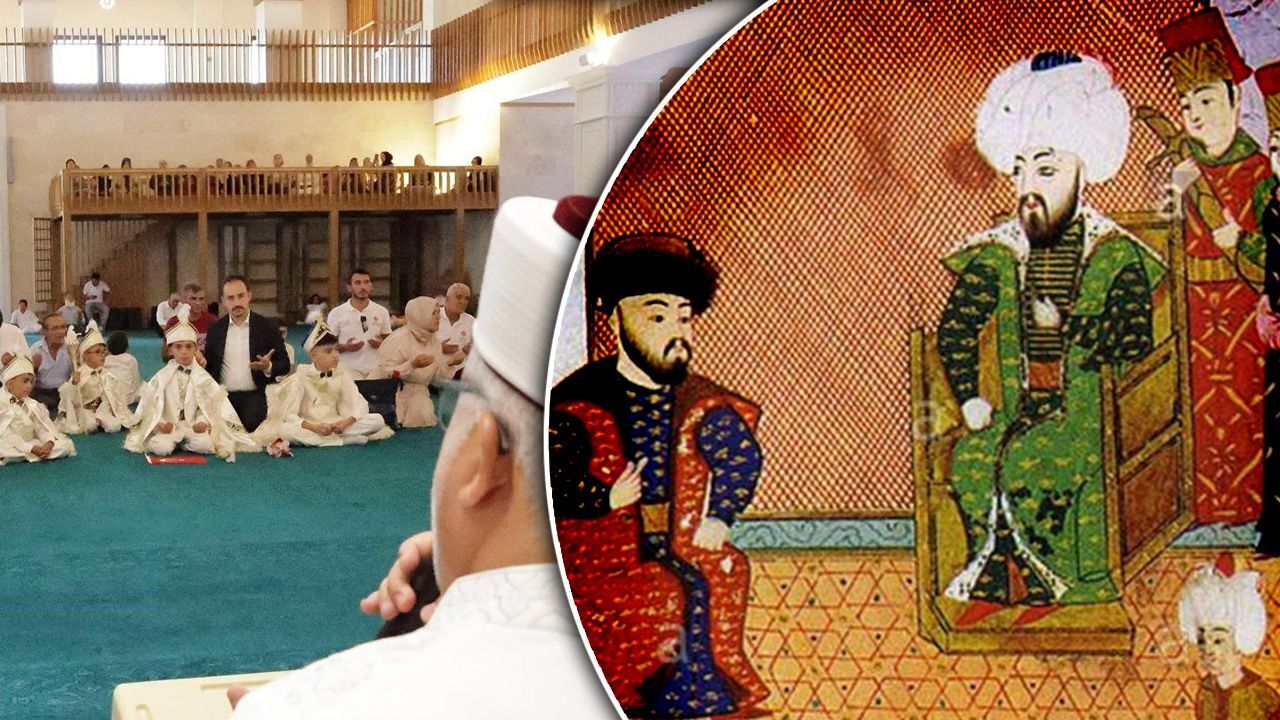 529 yıldır geleneği yaşatılıyor! 117 çocuk el açtı, padişaha dua etti 529 yıldır geleneği yaşatılıyor! 117 çocuk el açtı, padişaha dua etti