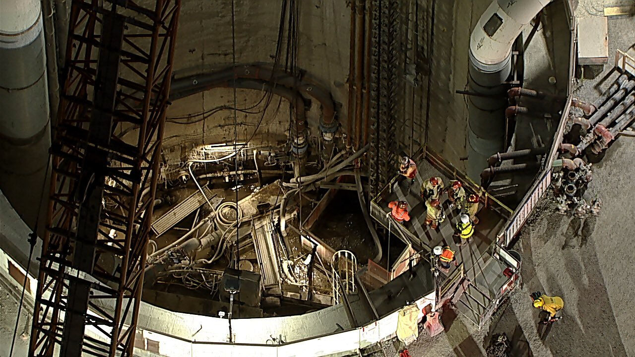 ABD'de sıcak saatler! Tünel çöktü, çok sayıda işçi mahsur kaldı - 2. Resim
