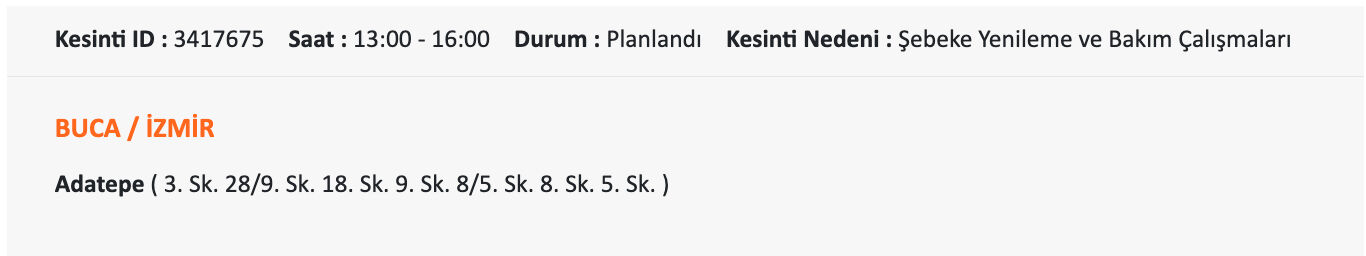 Gediz Elektrik'ten İzmirlilere uyarı: 11-12 Temmuz'da İzmir'in hangi ilçelerinde elektrik olmayacak? - 20. Resim