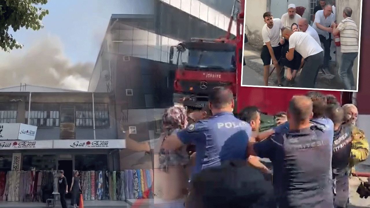  -'Alanı boşaltın' diyen itfaiye ekibine saldırdılar!