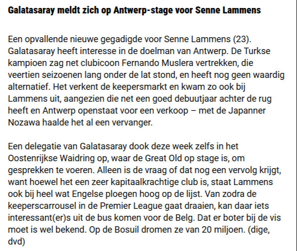 Muslera'nın veliahtı Belçika'dan! Galatasaray kalesinde yeni dönem başlıyor - 1. Resim