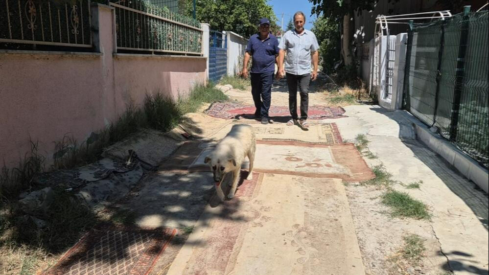 Tekirdağ'da yollara halı serdiler! Belediyeye tepki yağıyor: Başka çare kalmadı - 2. Resim